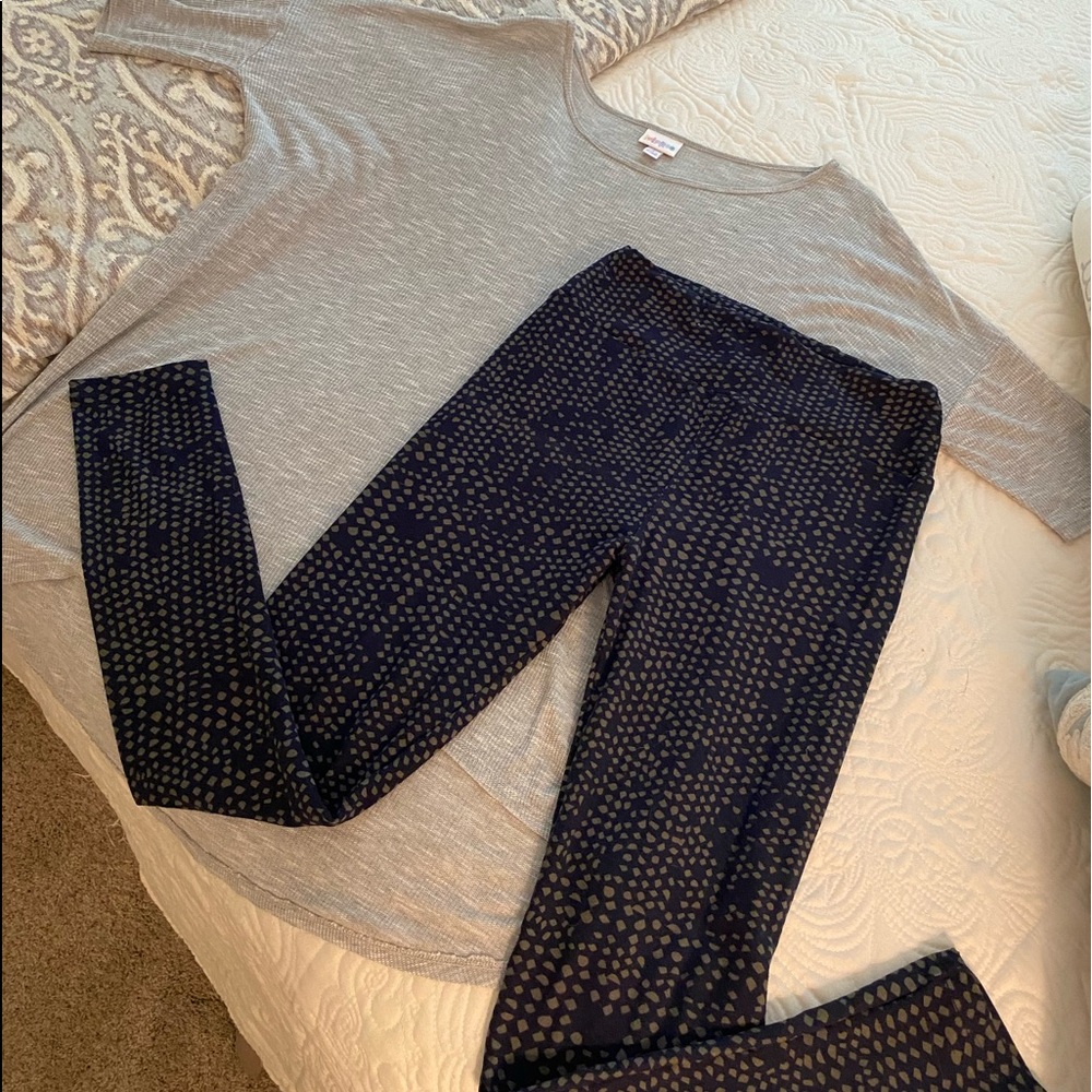 LuLaRoe Top and Leggings